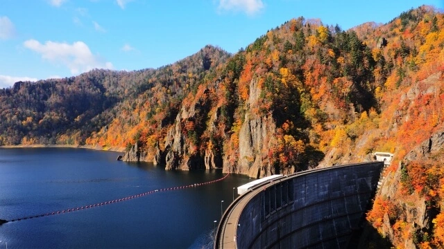 札幌市南区豊平峡ダムの写真